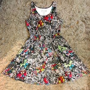Marvel Avengers Print Dress size Medium